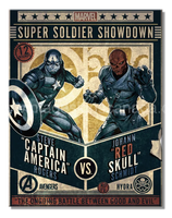 Captain America Vs Red Skull Tin Sign-12X16 Sign