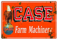 Case Farm Machinery Reproduction Large Country Metal Sign-24X16 Metal Sign