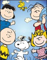 Charlie Brown Peanuts Gang Tin Sign-12’X16’ Sign