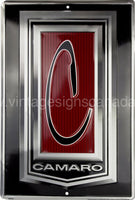 Chevy Camaro Logo Tin Sign-16X12 Sign