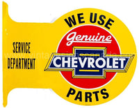 Chevy Flange Tin Sign-18X14 Sign