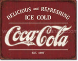 Coke-Est-1886 Tin Sign
