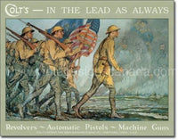 Colt-In The Lead Tin Sign - Vintage Signs Canada