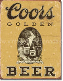 Coors Golden Beer Tin Sign