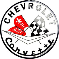 Corvette Logo Tin Sign