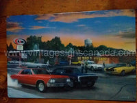 Cruise Night At A&W Tin Sign