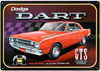 Dodge Dart Embossed Tin Sogn Sign