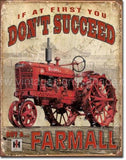 Farmall-Succeed Tin Sign