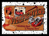 Firefighters Tin Sign-16X12 Sign