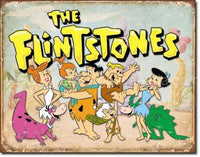 Flintstones Family Retro Tin Sign