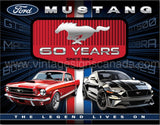 Ford Mustang 60yrs Tin Sign Tin Sign
