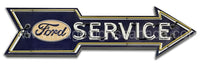 Ford Service Arrow Metal Sign Art-24X7 Metal Sign
