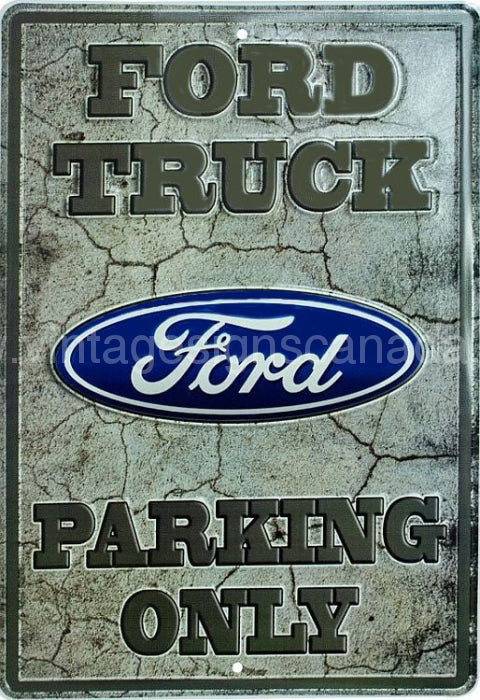 Ford Truck Parking Only Tin Sign-12X16 Sign