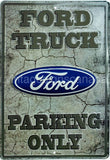 Ford Truck Parking Only Tin Sign-12X16 Sign