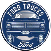 Ford Trucks 24 Round Tin Sign
