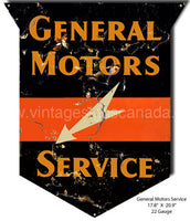 General Motors Reproduction Cut Out Garage Shop Metal Sign- 17.8’X20.9’ Tin Sign
