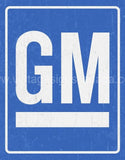 Gm Logo Tin Sign-12X16 Sign