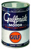 Gulf Motor Oil Vintage Sign-14X23 Can Sign