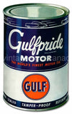 Gulf Motor Oil Vintage Sign-14X23 Can Sign