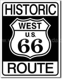 Historic Route 66 Tin Sign - Vintage Signs Canada