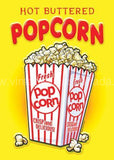 Hot Buttered Popcorn Tin Sign - Vintage Signs Canada