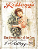 Kelloggs Sweetheart Tin Sign