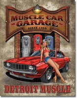 Legends-Muscle Car Garage Tin Sign - Vintage Signs Canada