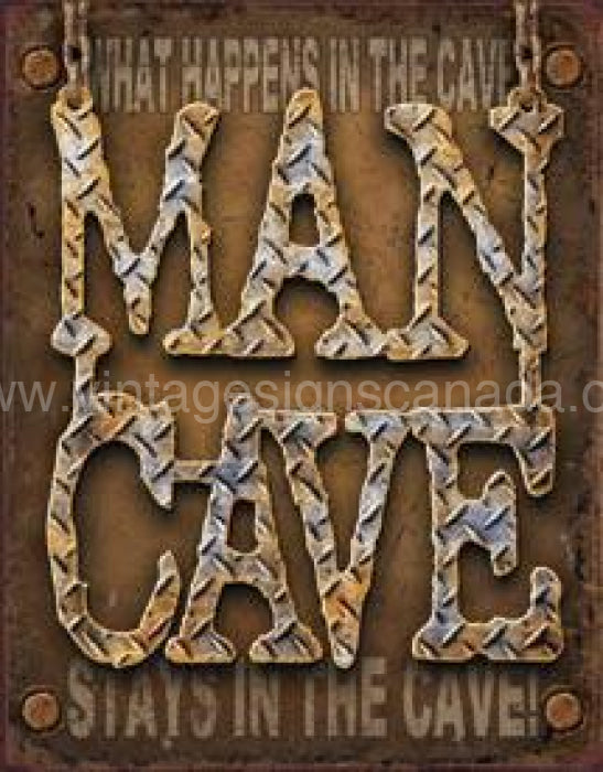 Man Cave Tin Sign