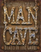 Man Cave Tin Sign