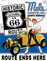Mels Diner Route 66 Tin Sign