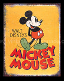 Mickey Mouse Poster Tin Sign-12’’x 16’’ Tin Sign