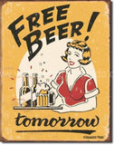 Moore-Free Beer Tin Sign