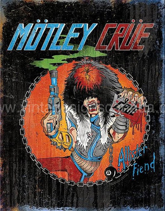 Motley Crue-Allister Tin Sign Tin Sign