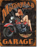 Motor Head Garage Tin Sign