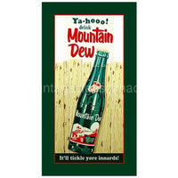 Mountain Dew Bottle Tin Sign-9X16 Sign