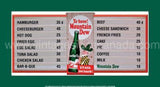 Mountain Dew Menu Board Tin Sign