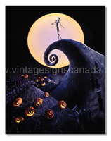 Nightmare Before Christmas Tin Sign-12X16 Sign