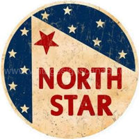 North Star Reproduction Gasoline Metal Sign Tin Signs