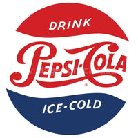 Pepsi 14 Embossed Dome Metal Sign Tin