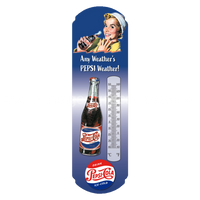 Pepsi Any Weather Metal Thermometer-17 3/8Highx5 1/8Wide Thermometer