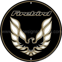 Pontiac Firebird 24 Round Tin Sign