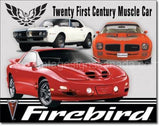 Pontiac Firebird Tribute Tin Sign