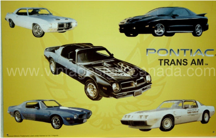 Trans Am Sign Long Pontiac Trans AM Metal Sign | Vintage Signs Canada