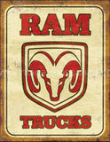 Ram Trucks Metal Sign metal sign