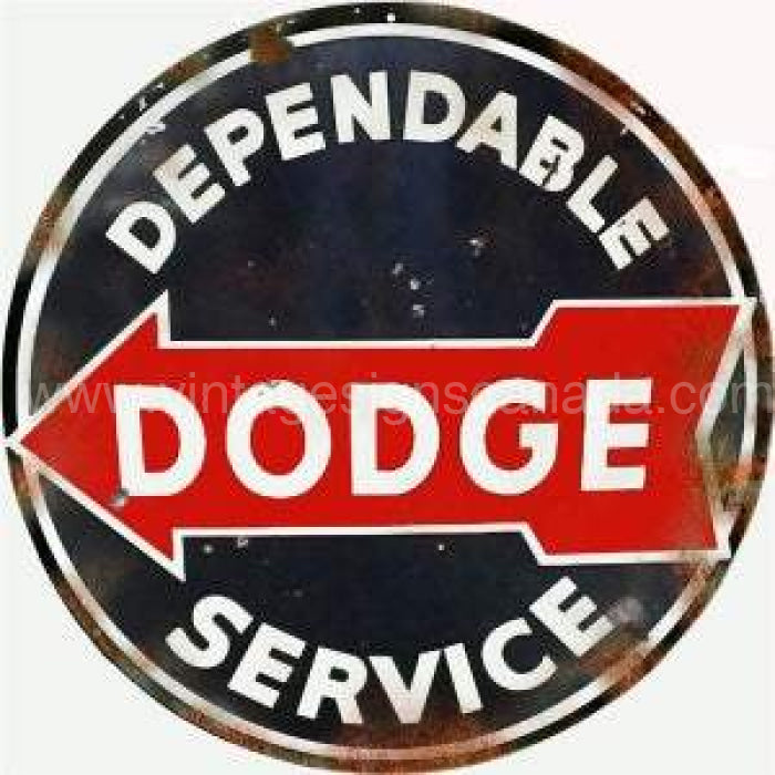 Reproduction Dodge Service Sign Metal Sign