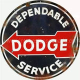 Reproduction Dodge Service Sign Metal Sign