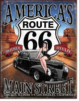 Route 66-Americas Main Street Tin Sign