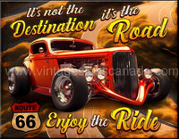 Route 66 Destination Tin Sign