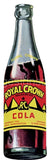 Royal Crown Cola Embossed Bottle Tin Sign
