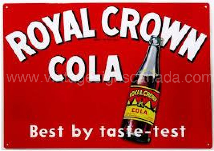 Royal Crown Cola Tin Sign